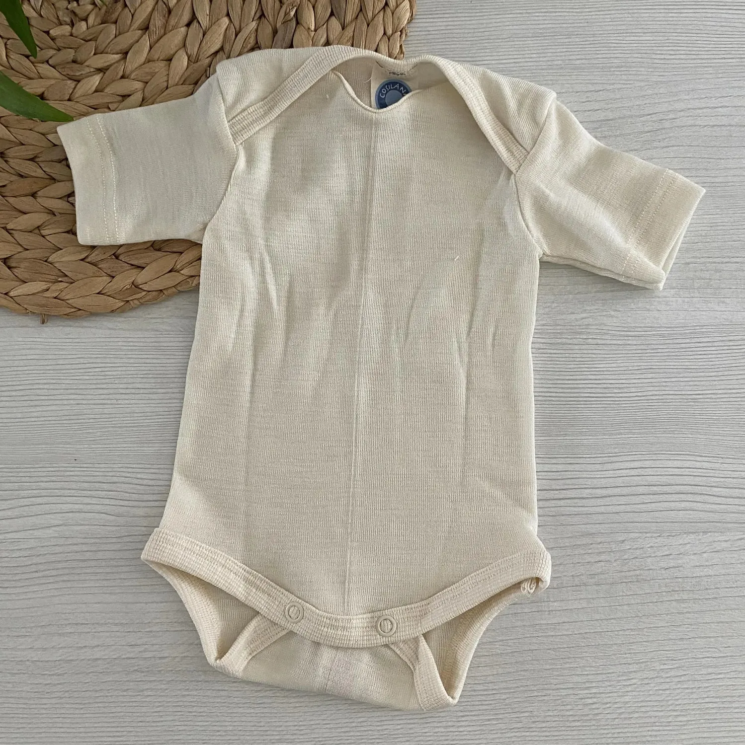Cosilana body manches courtes laine et soie