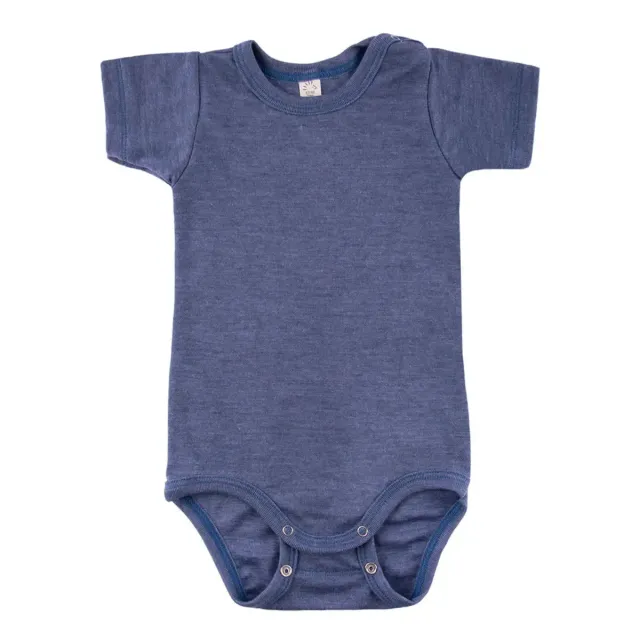 Popolini body manches courtes laine et soie