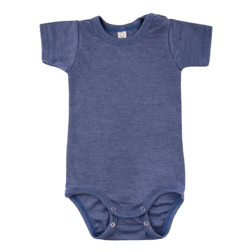 Popolini body manches courtes laine et soie