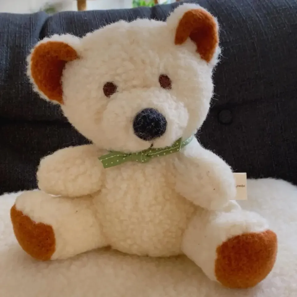 LiliNappy Sassoupi nounours en laine vierge naturel