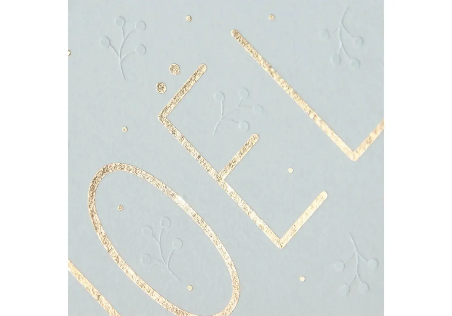 Zü Carte Noël or mint 10 x 15 cm avec enveloppe kraft