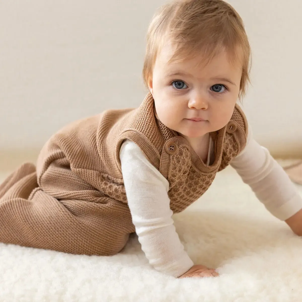 LiliNappy Disana gigoteuse bébé sans manches en laine mérinos