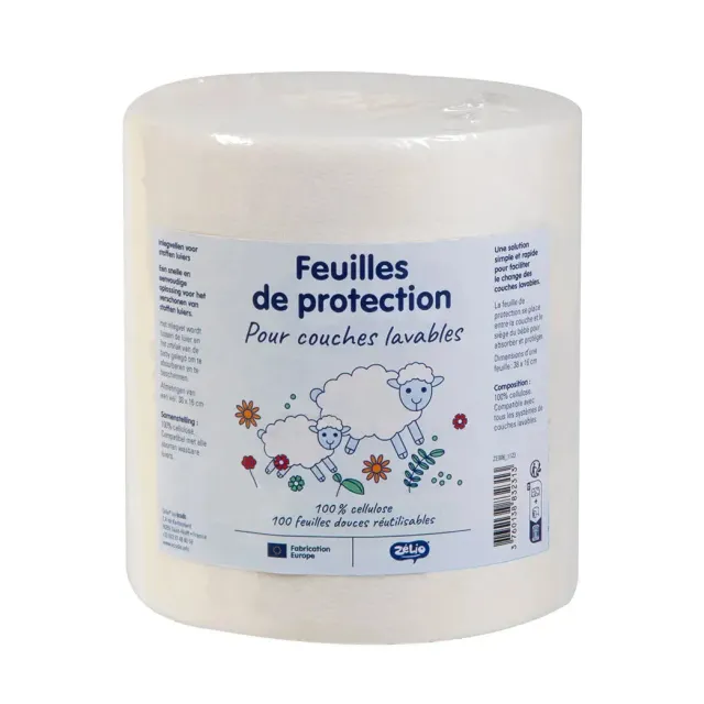 Zébio voiles de protection couches lavables x100