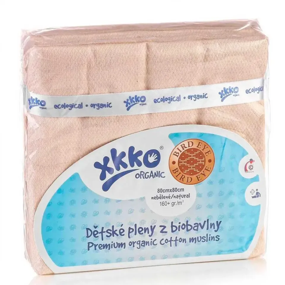 XKKO langes coton bio bird-eye lot de 5