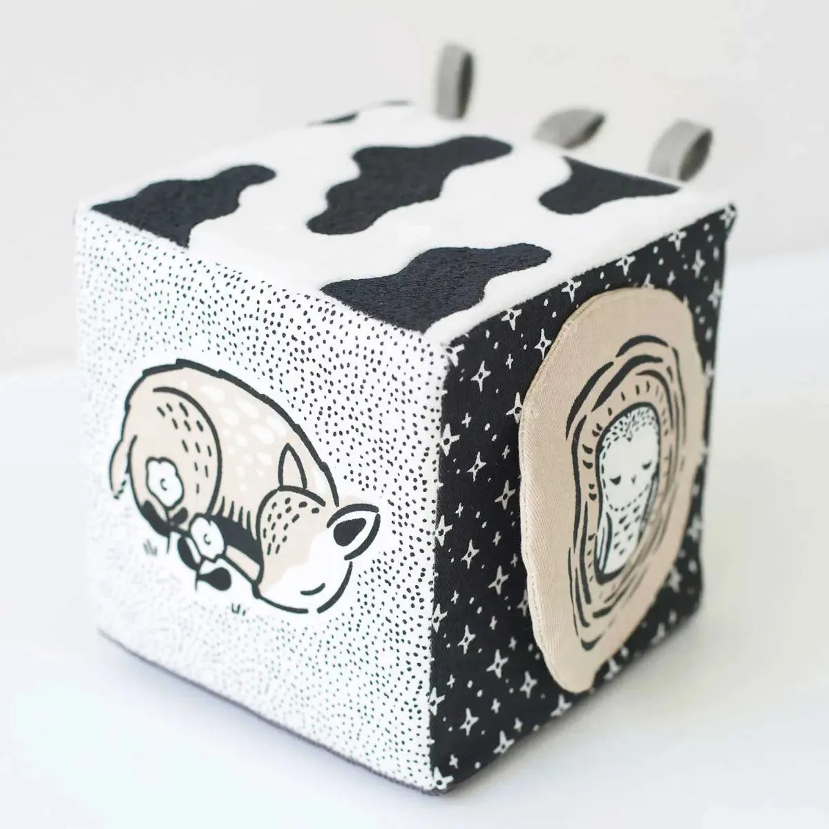 Wee Gallery cube sensoriel bébé coton bio