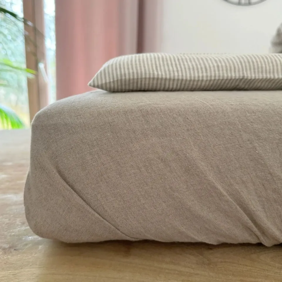Lil Inappy Sassoupi drap-housse enfant lin lavé