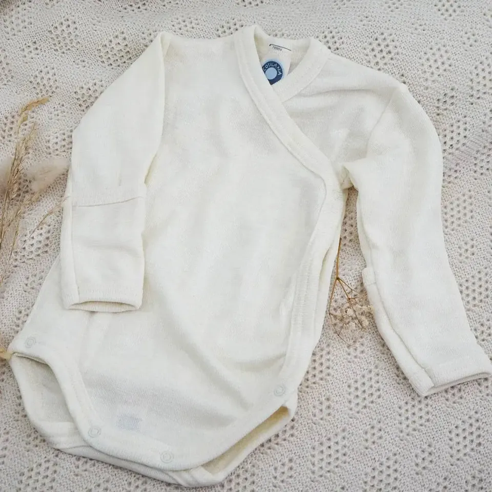 Cosilana body manches longues laine soie naissance