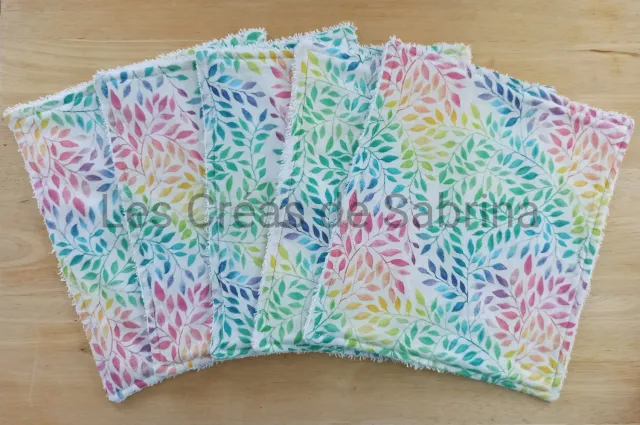 Les Créas de Sabrina essuie-tout lavable 5 feuilles coton absorbant