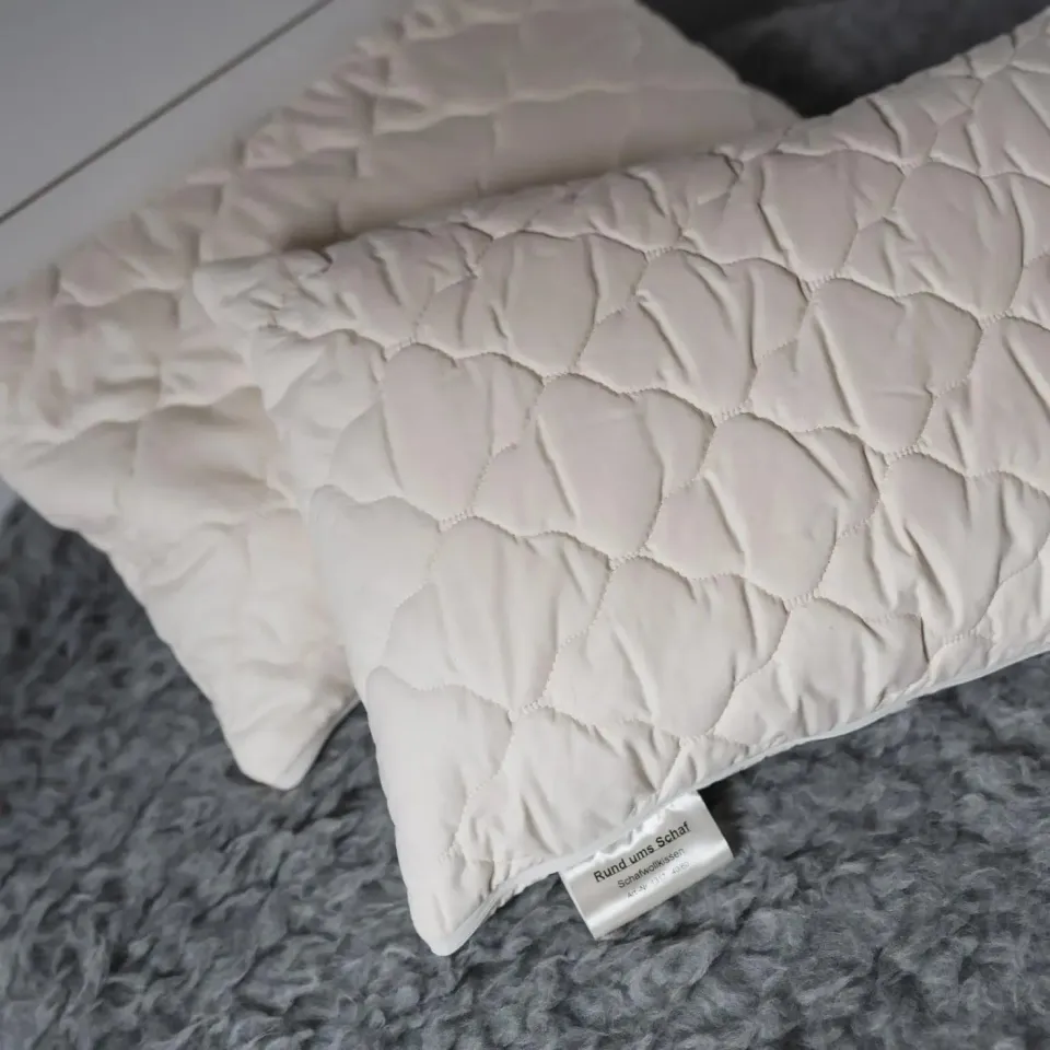 Saling oreiller laine de mouton coton bio 40x60 cm respirant