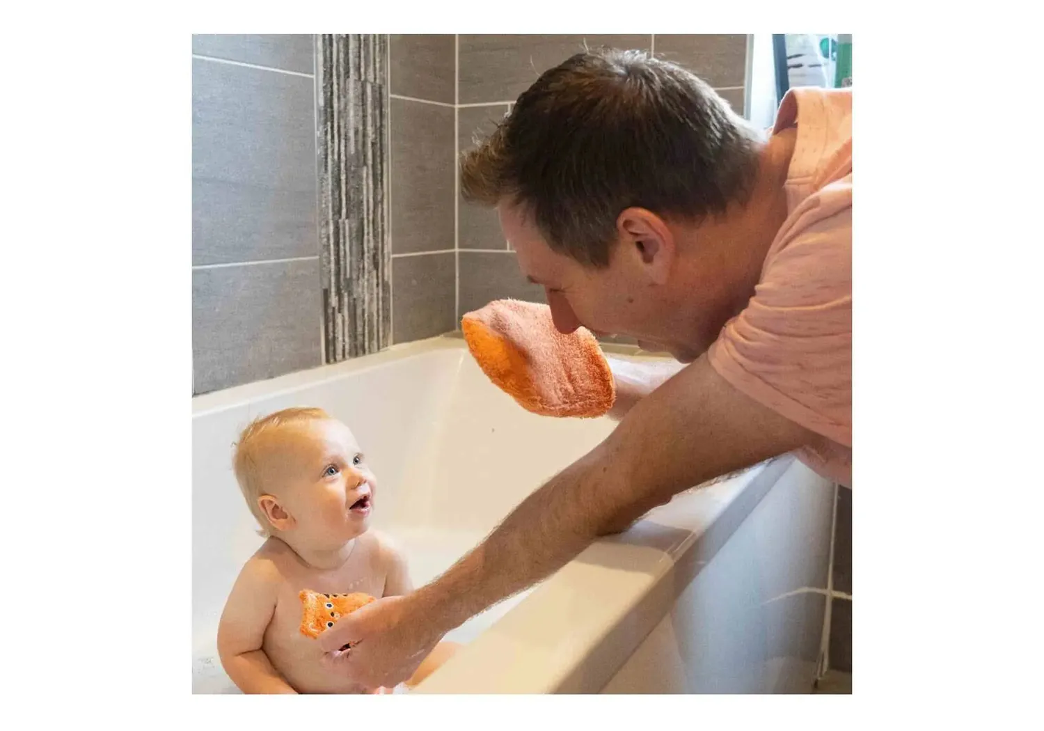 Tidy Tot lot 6 gants bain bambou bébé adulte
