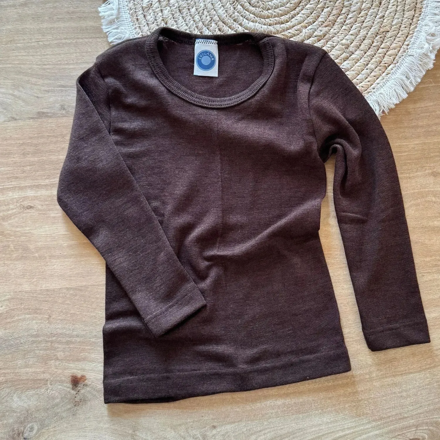 Cosilana T-shirt bébé manches longues laine et soie
