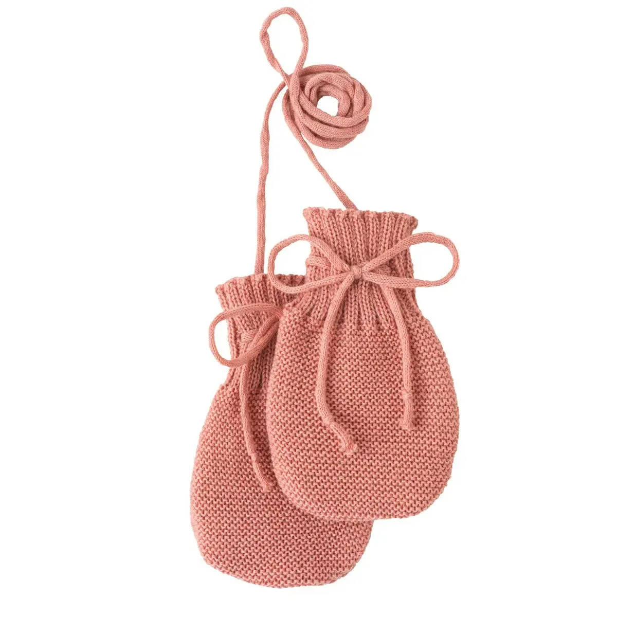 Disana moufles naissance laine bio tricotées