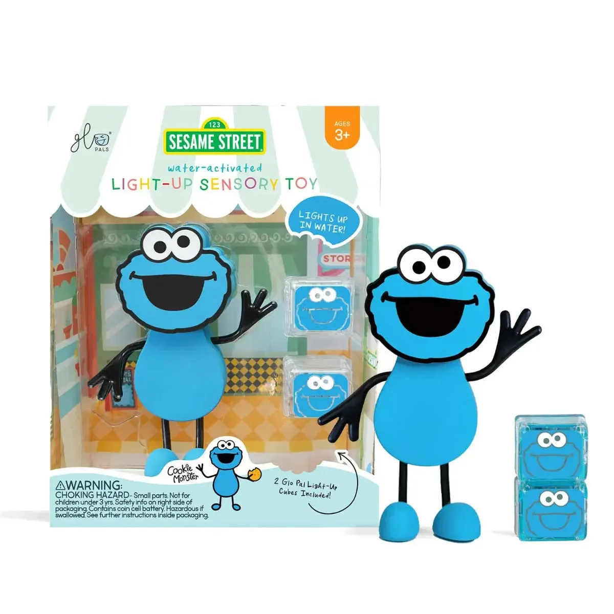 Glo Pals jouet bain lumineux sensoriel avec cubes