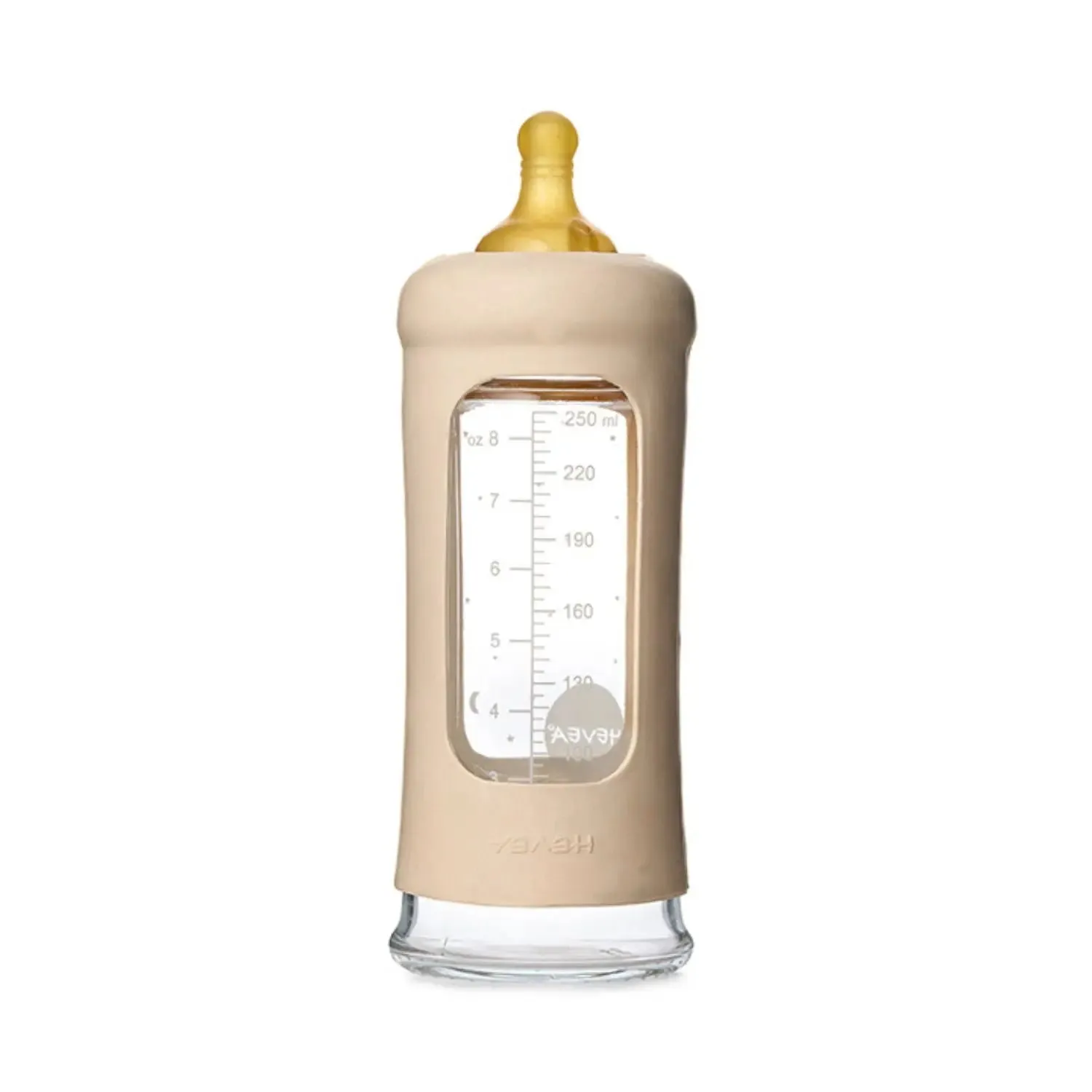 HEVEA biberon verre à col large sans plastique