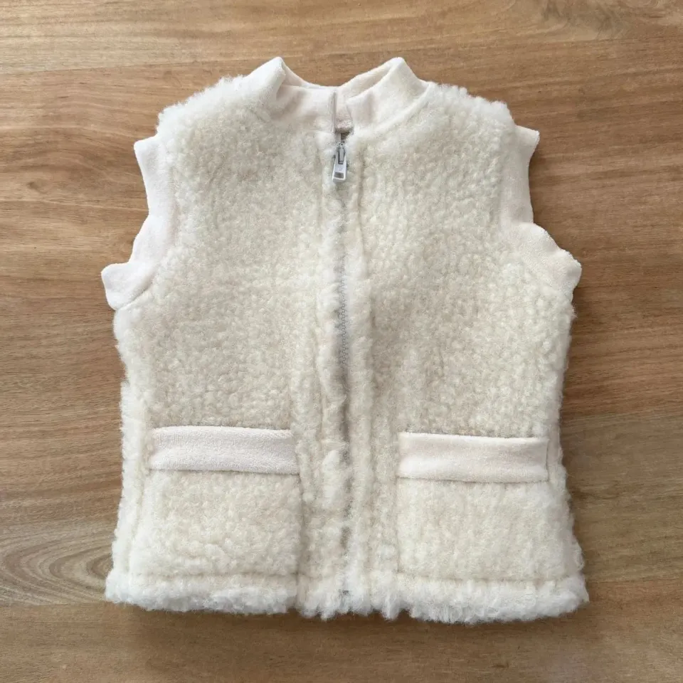 Sassoupi gilet en laine pour enfant sans manches