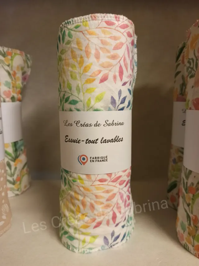 Les Créas de Sabrina essuie-tout lavable 5 feuilles