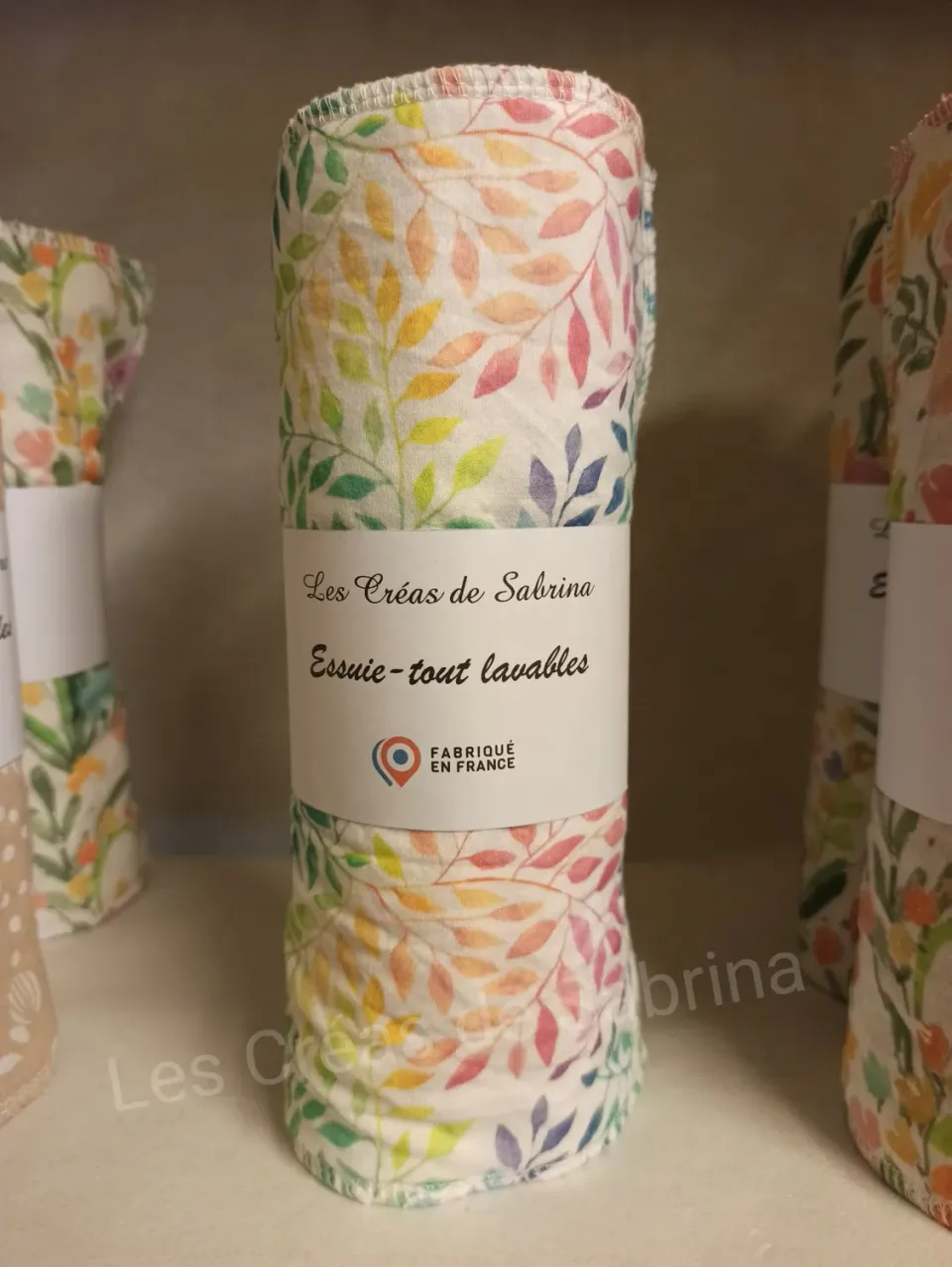 Les Créas de Sabrina essuie-tout lavable 5 feuilles
