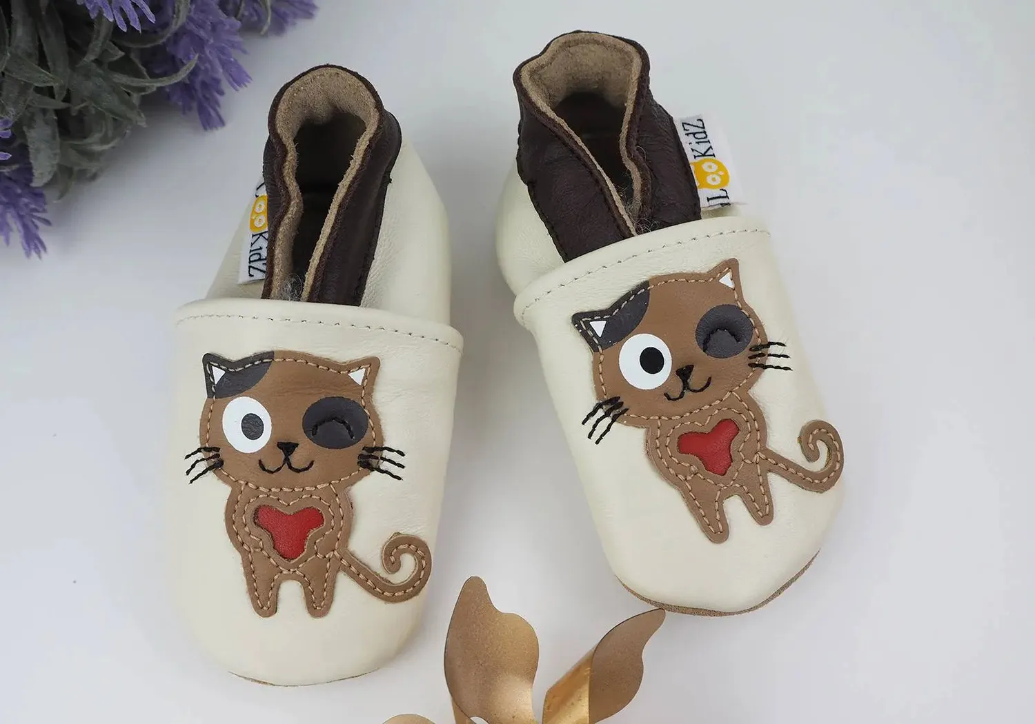 Lookidz chaussons cuir souple bébé