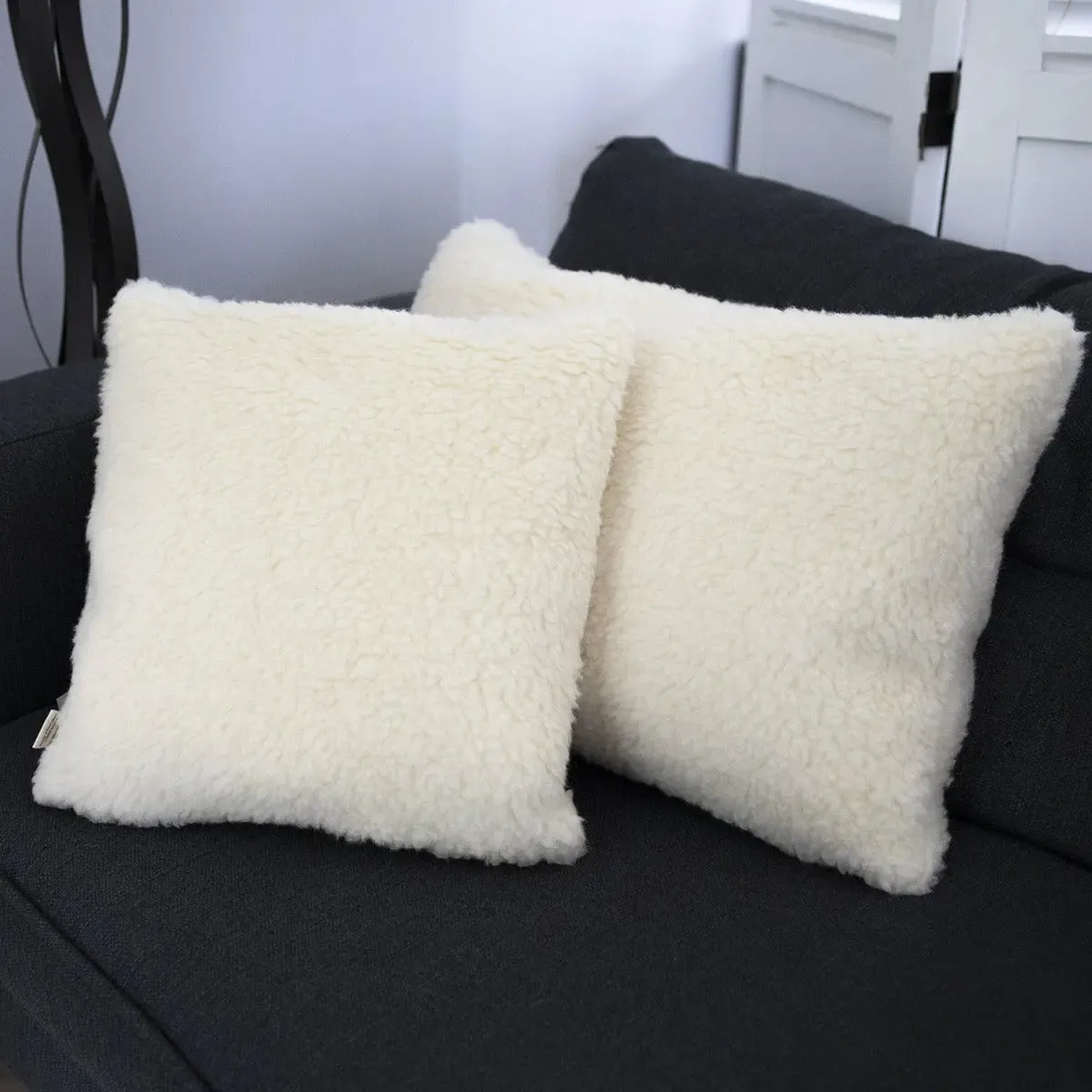 Saling housse coussin pure laine vierge