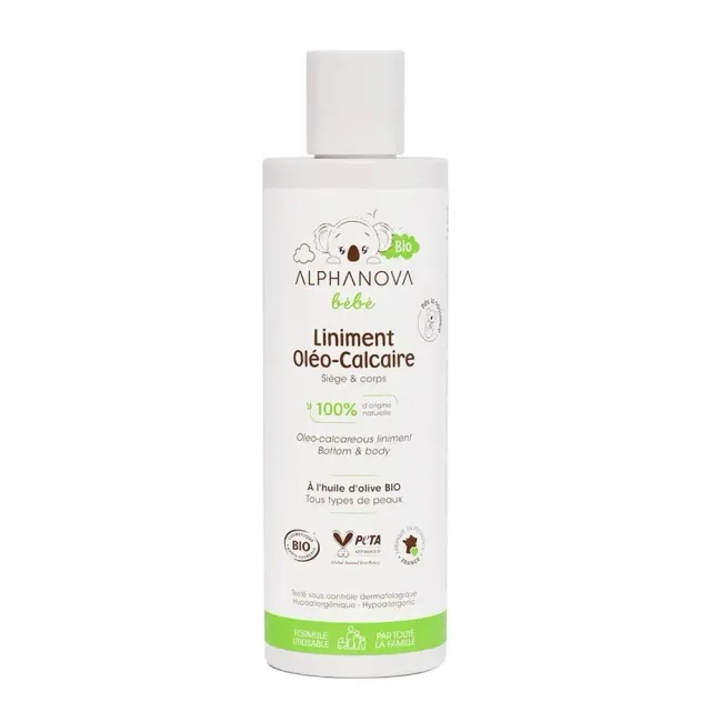 Alphanova Bébé liniment oléo-calcaire bio 200 ml