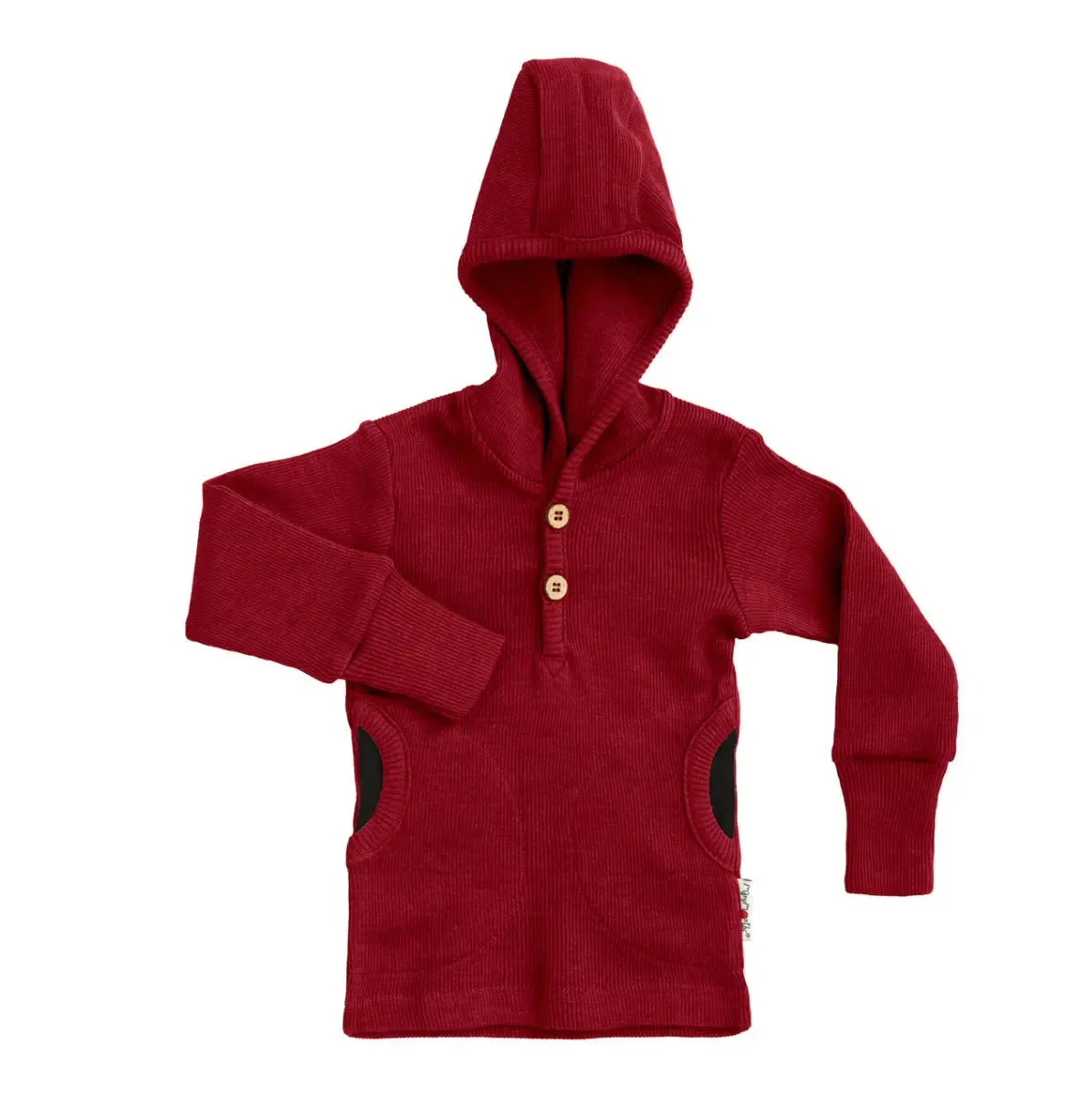 ManyMonths Henley sweat capuche laine mérinos