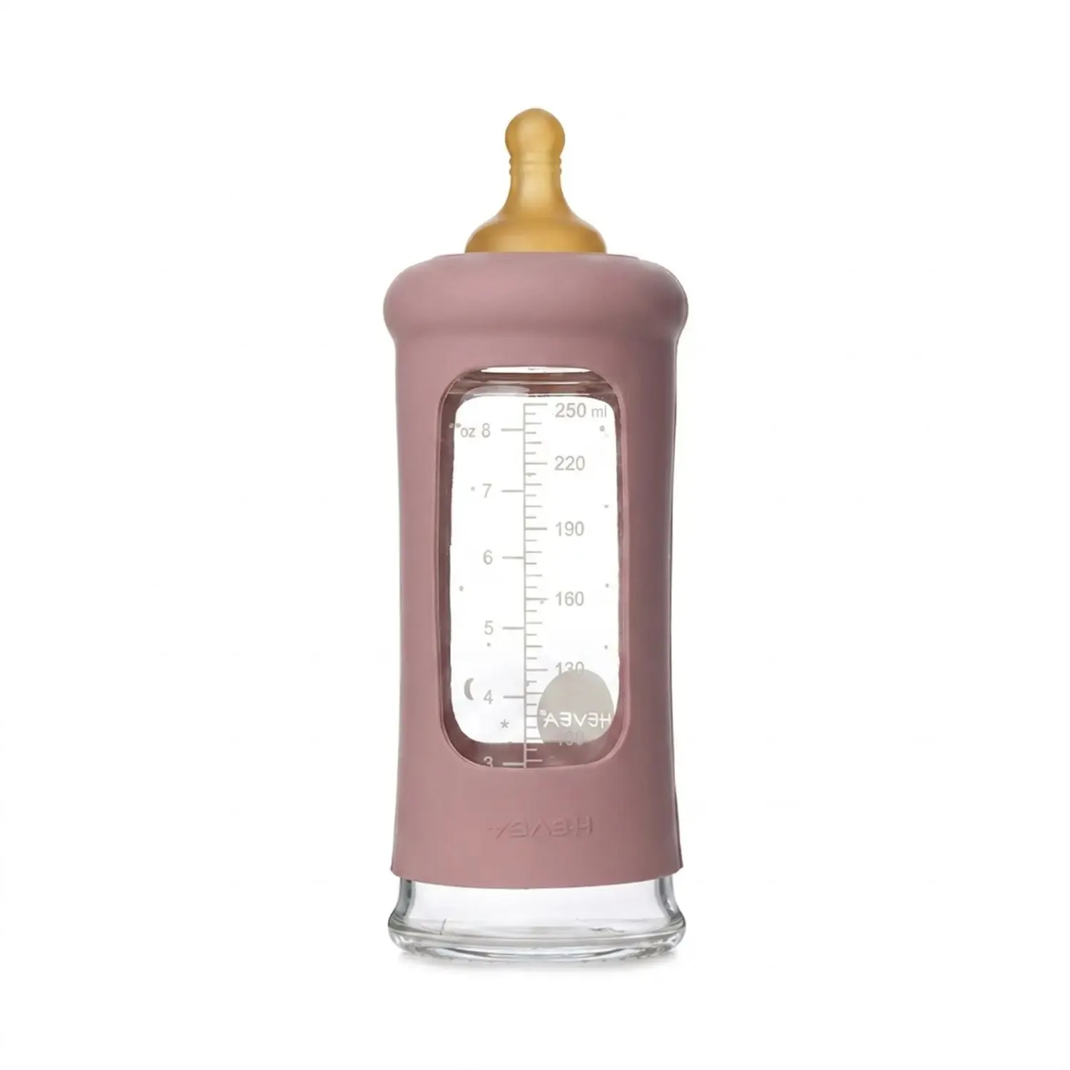 HEVEA biberon verre à col large sans plastique