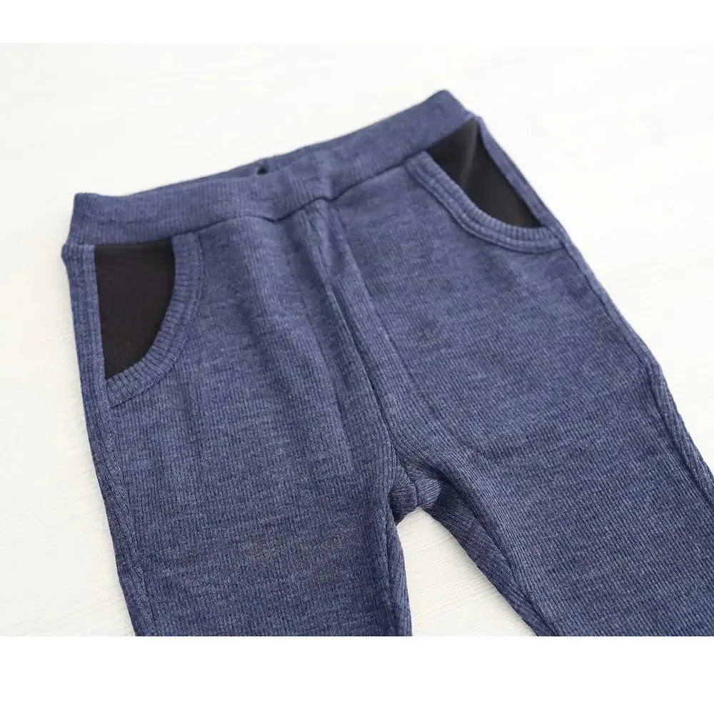 Manymonths jogger laine mérinos poches Seabreeze Teal