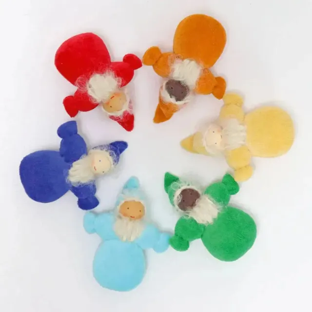 LiliNappy Grimm's Rainbow poupées lutins 6 pièces