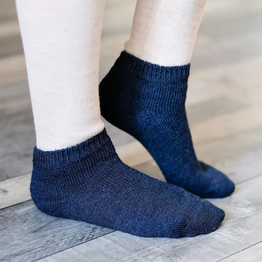 LiliNappy Hirsch Natur EliaYoga chaussettes femme laine et soie