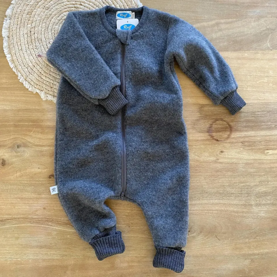 LiliNappy Reiff combinaison de nuit bébé en laine polaire bio