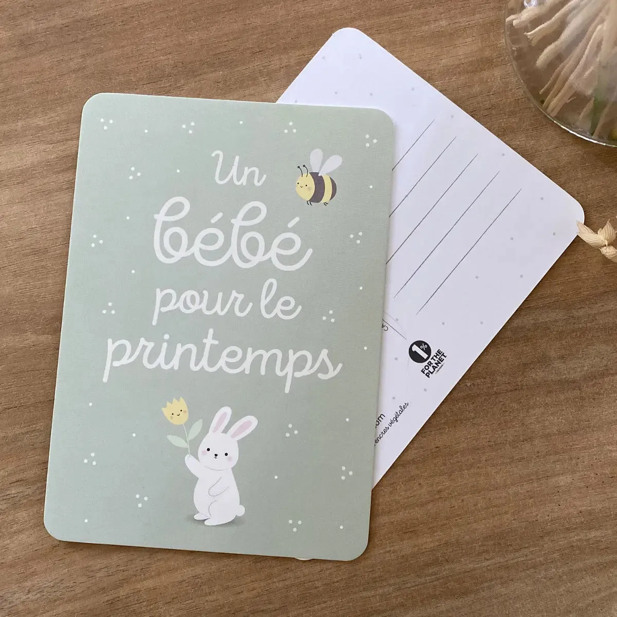 LiliNappy Zü Un bébé pour l'automne carte naissance