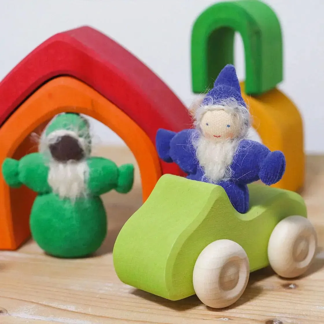 LiliNappy Grimm's Rainbow poupées lutins 6 pièces