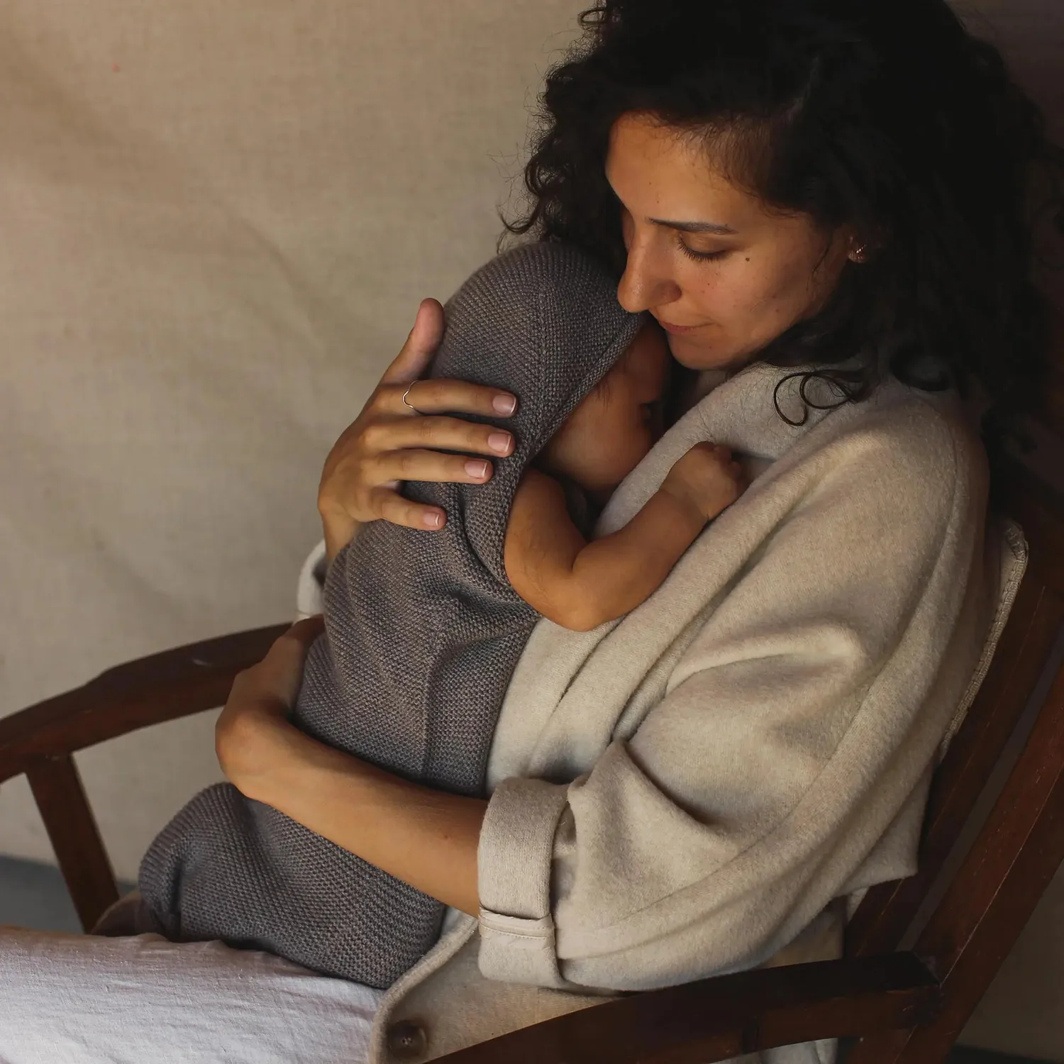 HVID cocon d’emmaillotage laine mérinos naissance