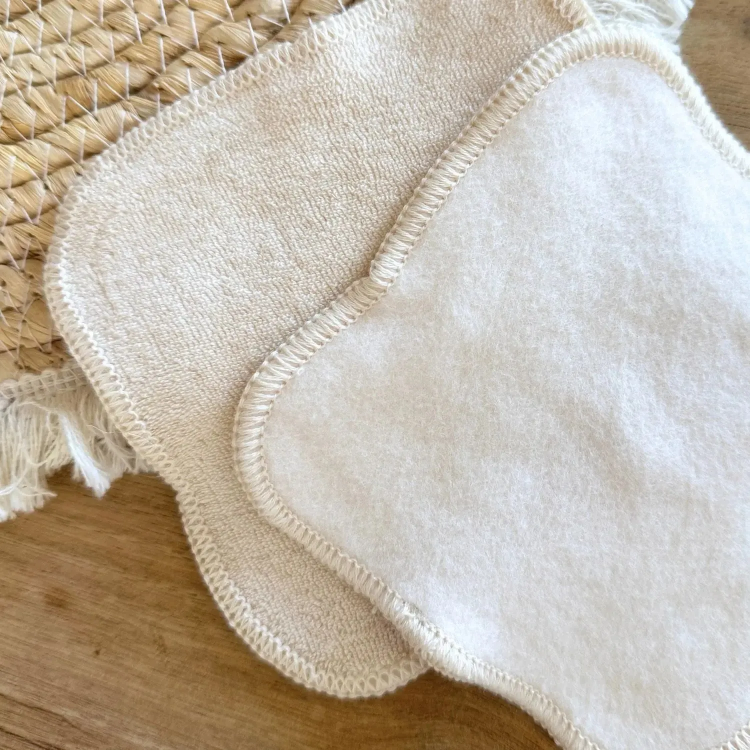 Zélio lingettes lavables biface coton bio change