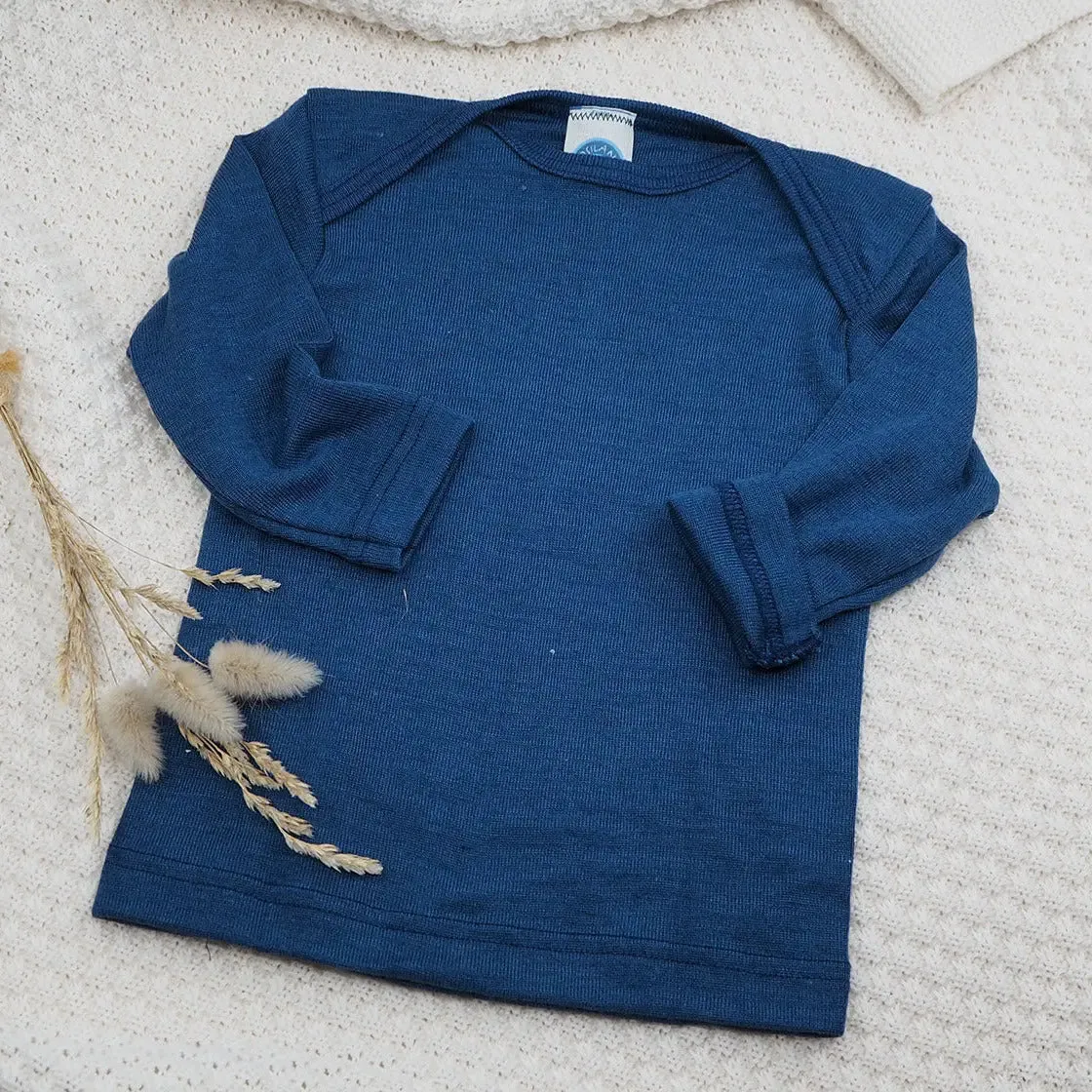 Cosilana T-shirt bébé manches longues laine et soie