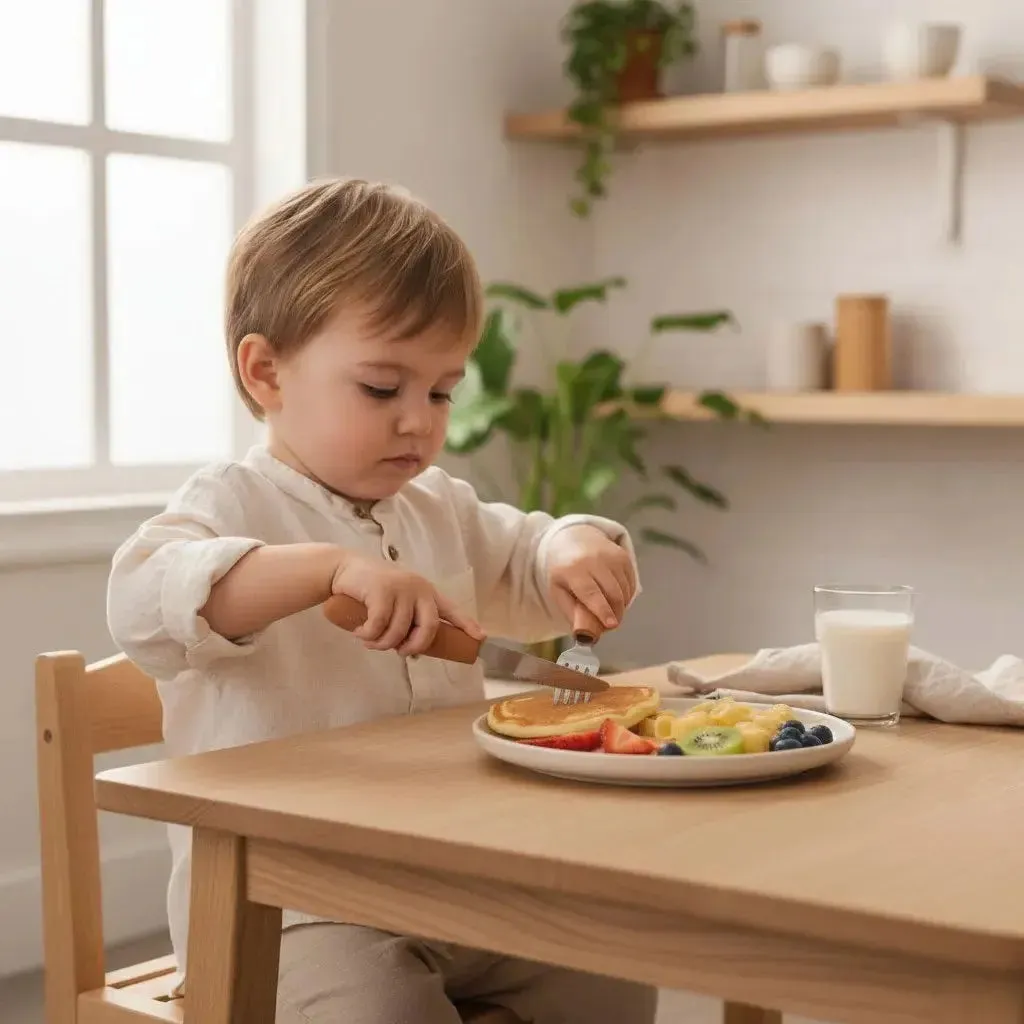 KiddiKutter set 3 couverts enfant inox et silicone