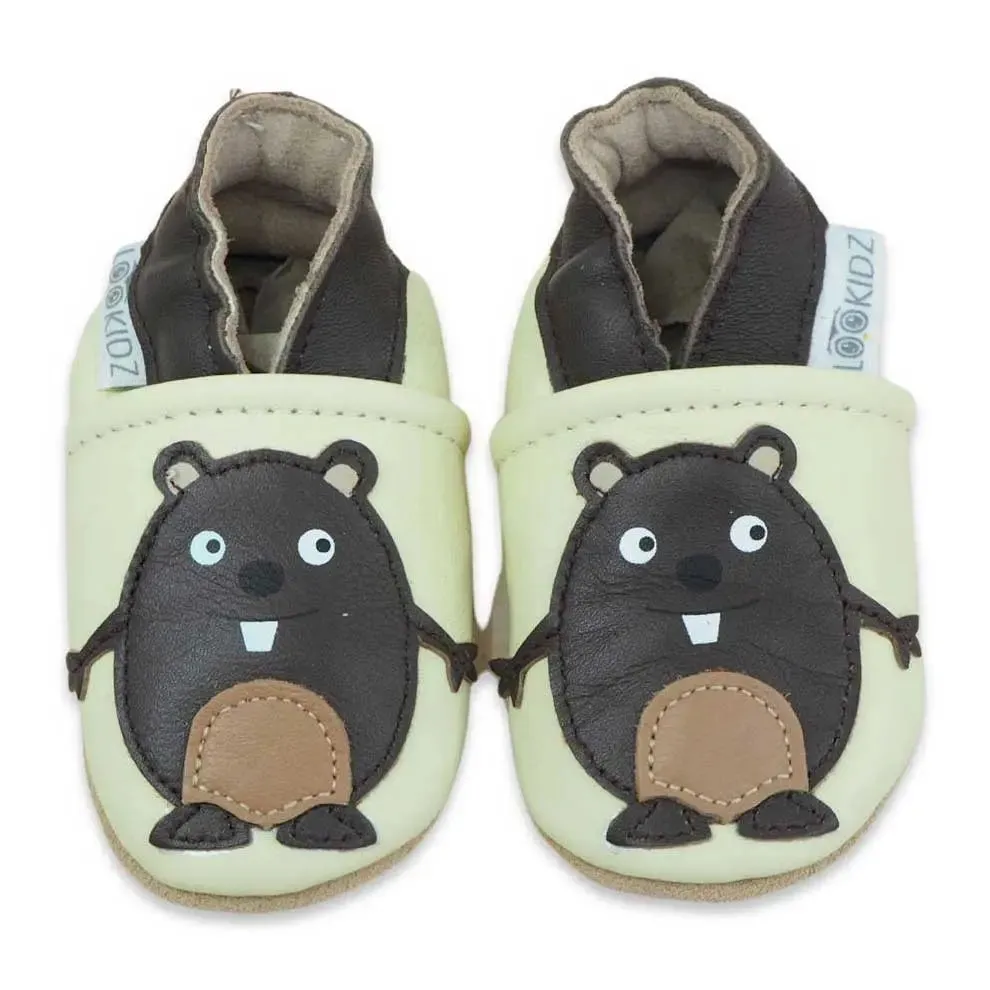 Lookidz chaussons cuir souple bébé
