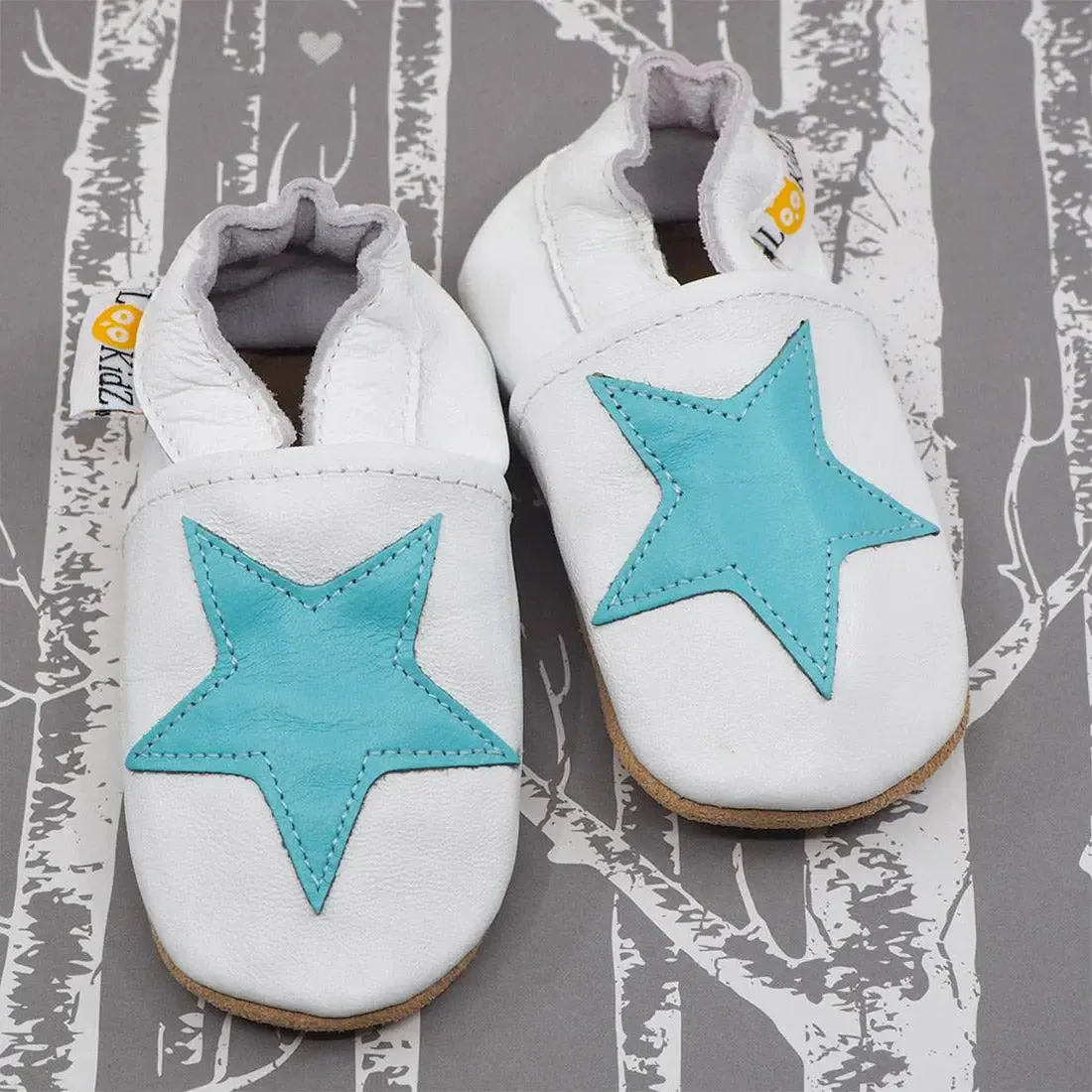Lookidz chaussons cuir souple bébé