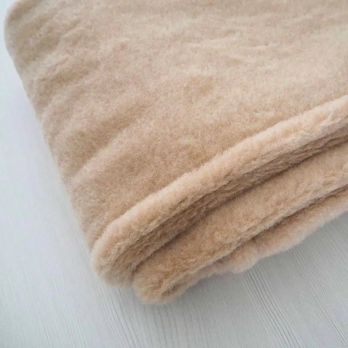 Saling Couverture pure laine vierge & poil de chameau 150x185 cm