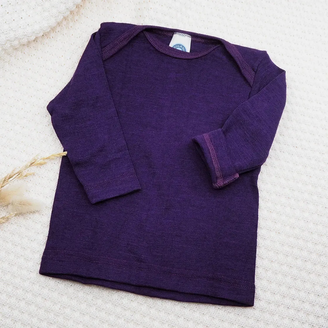 Cosilana T-shirt bébé manches longues laine et soie