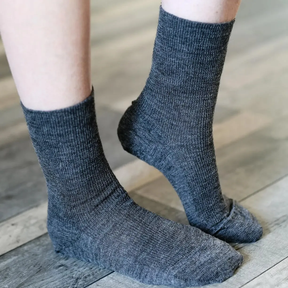Chaussettes fines en laine bio Hirsch Natur