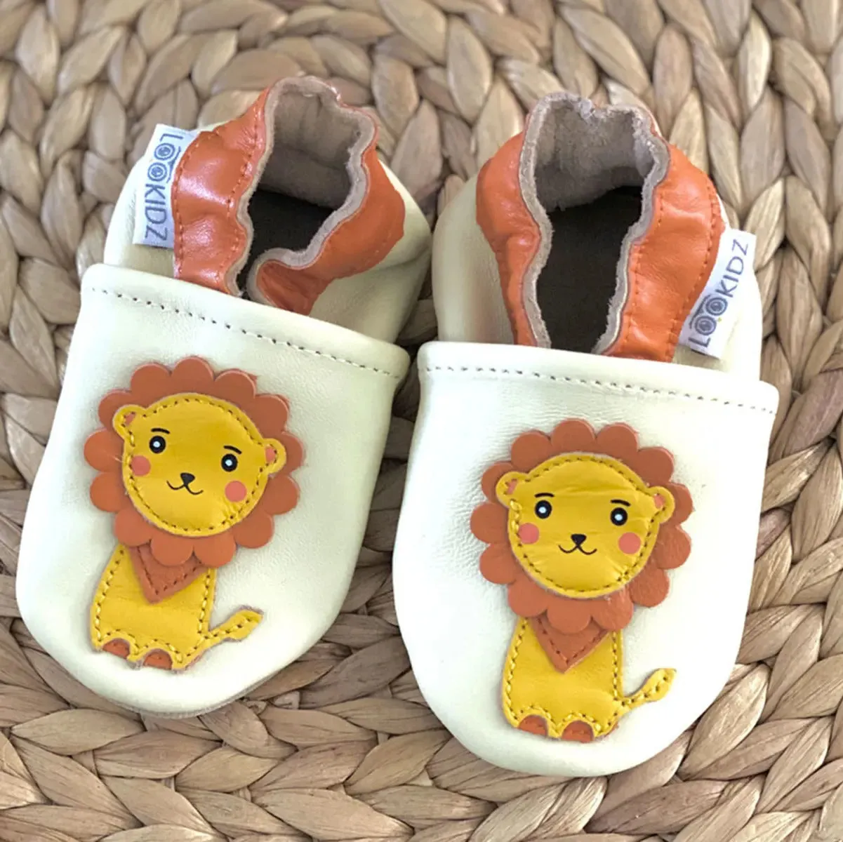 Lookidz chaussons cuir souple bébé
