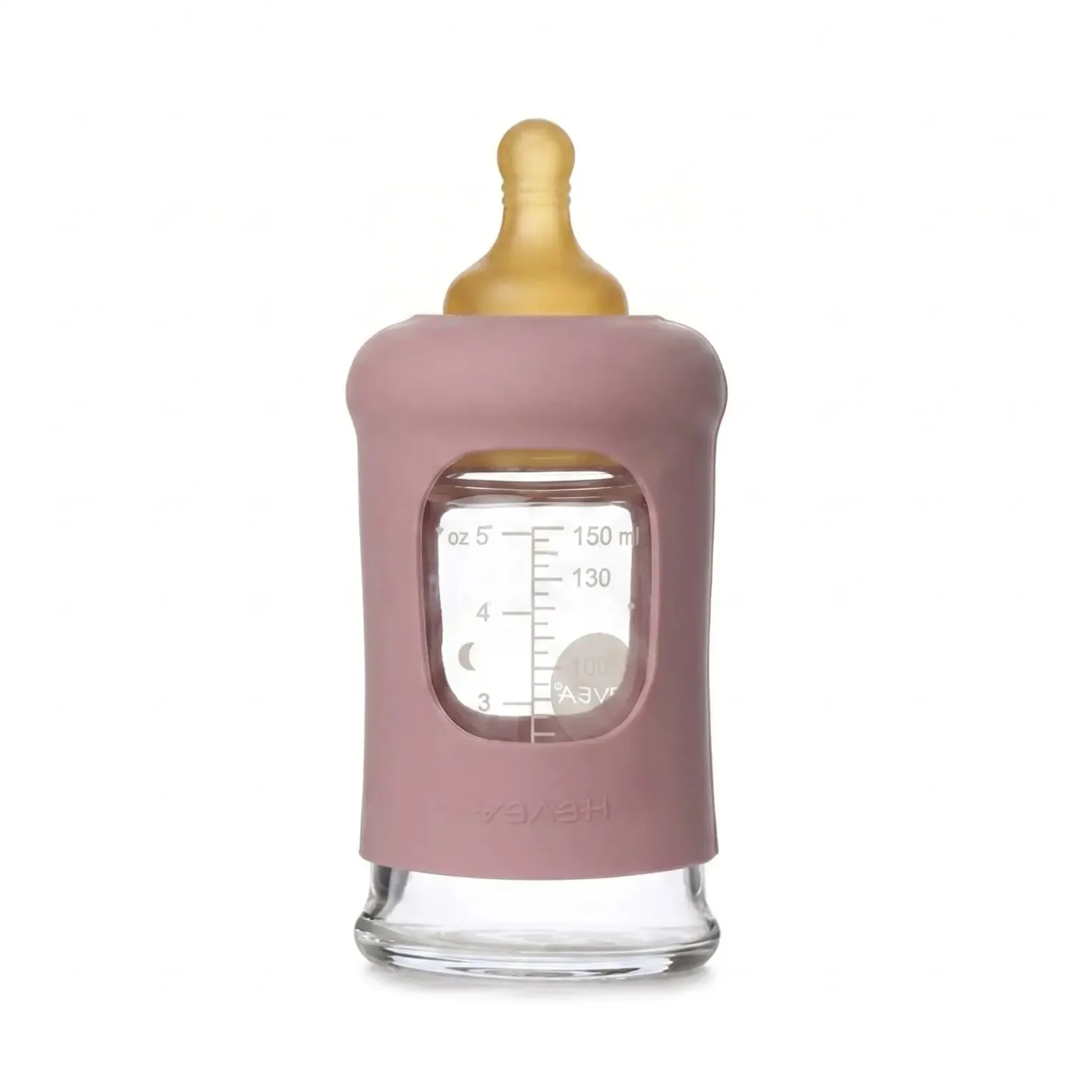 HEVEA biberon verre à col large sans plastique