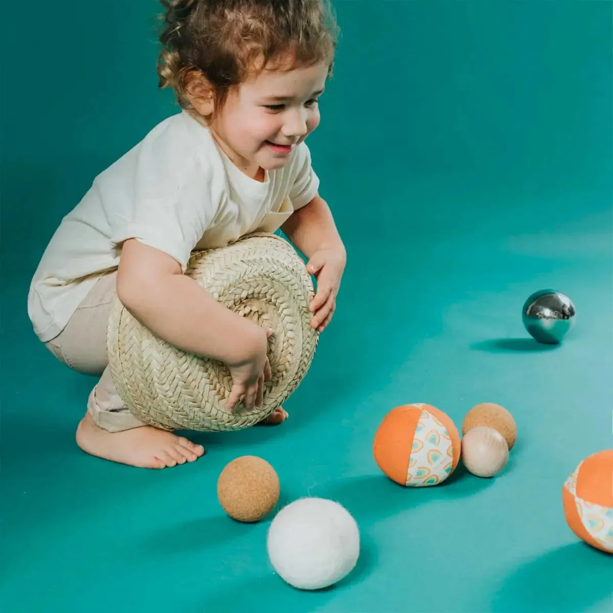 Petit Boum 5 balles sensorielles avec pochon