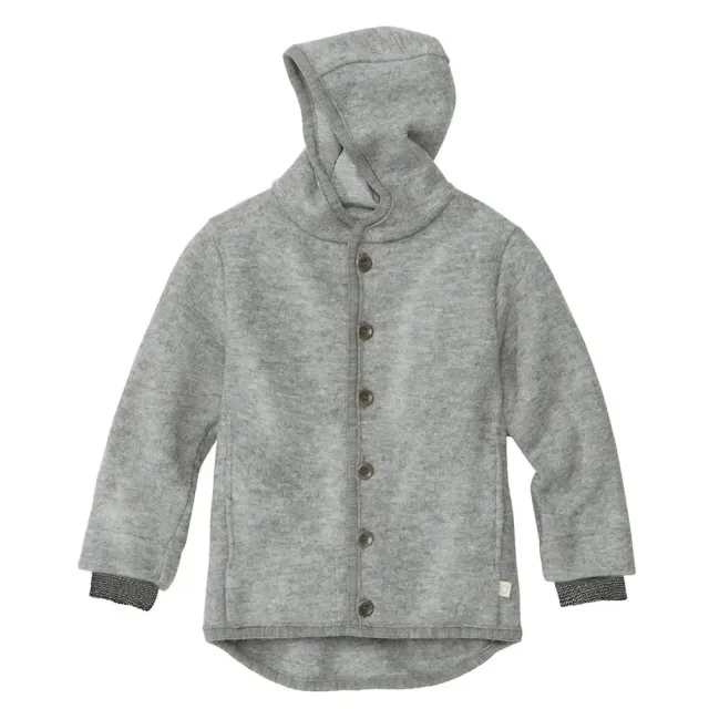 Disana veste pour enfants en laine bouillie gris