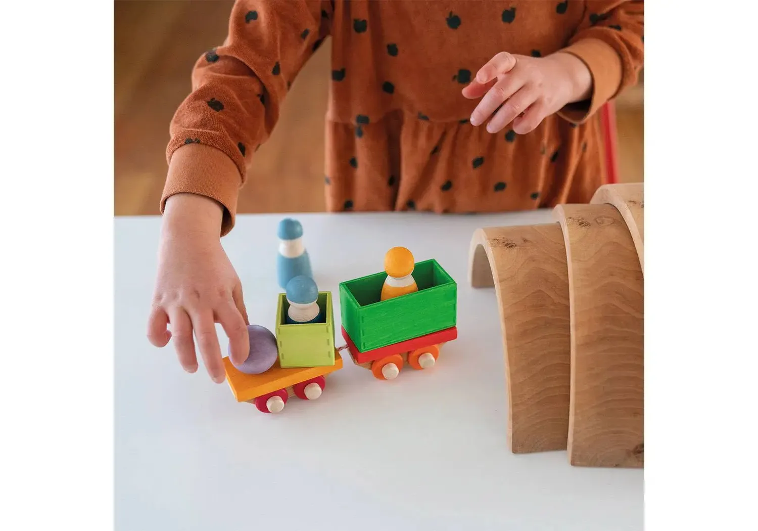 Grimm's Train jeu de construction bois 17 pièces