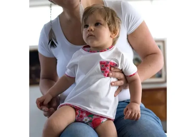 Culla di Teby Sweet tee-shirt coton bio bébé manches courtes