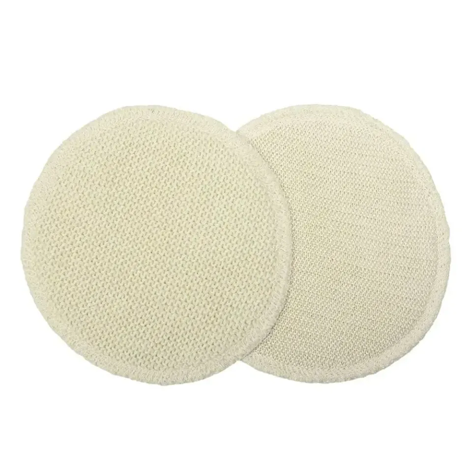 Disana Coussinets d'allaitement lavables 14 cm laine et soie