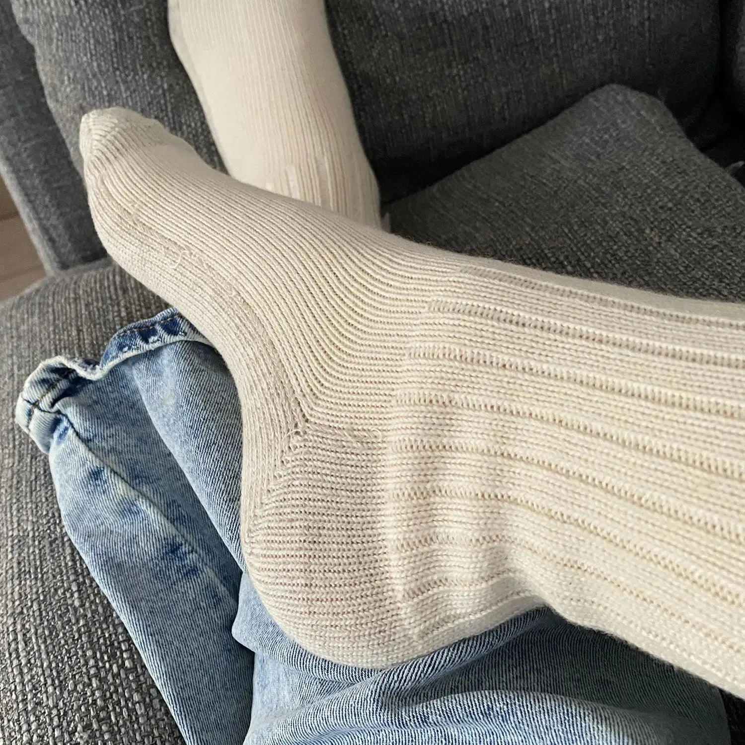 Hirsch Natur chaussettes adultes laine coton lin chaudes
