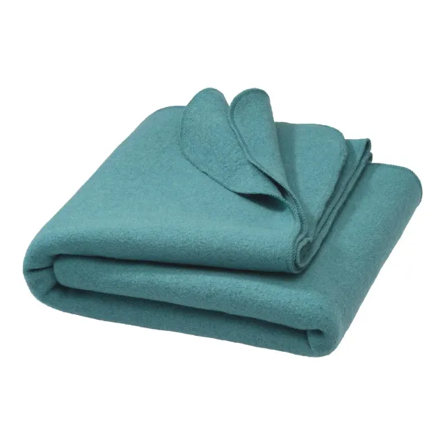 Disana couverture laine bouillie mérinos bio Eucalyptus